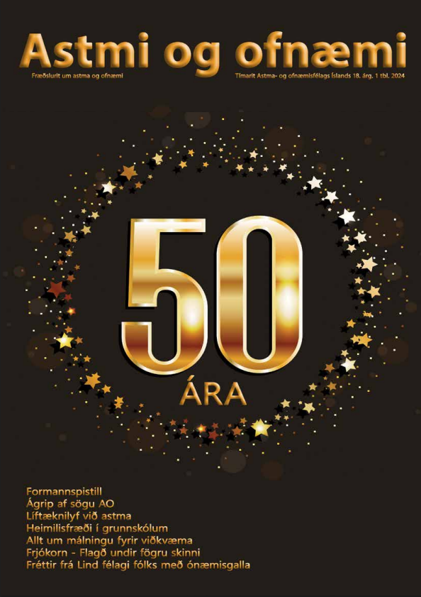 Astma- og ofnæmisfélag Íslands er 50 ára í dag !