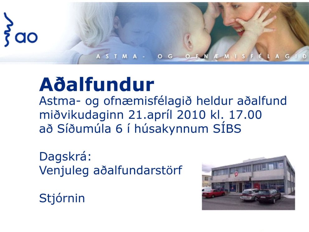 Aðalfundur 21.apríl 2010