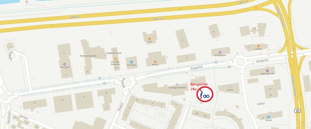 AO skrifstofan er flutt í Borgartún 28a