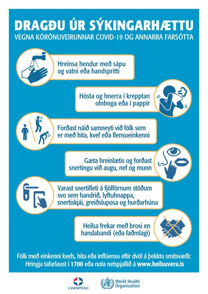 Leiðbeiningar frá sóttvarnalækni