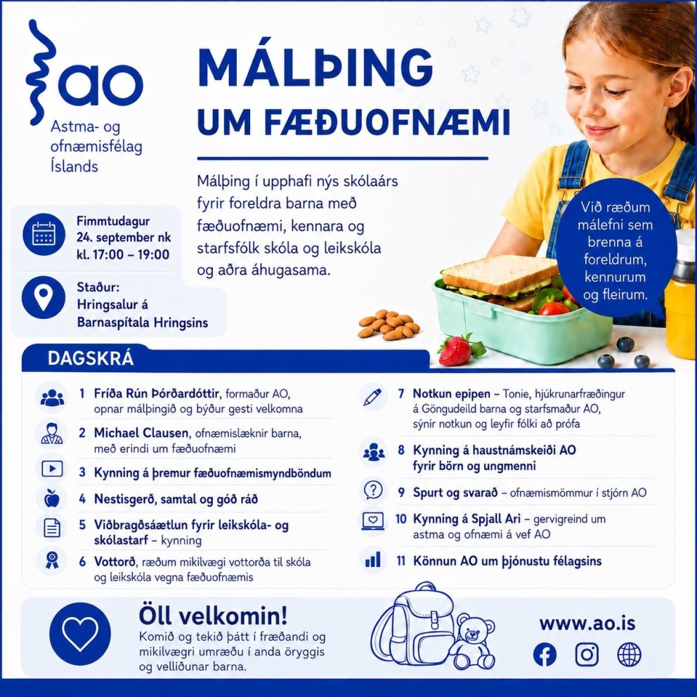 MÁLÞING UM FÆÐUOFNÆMI