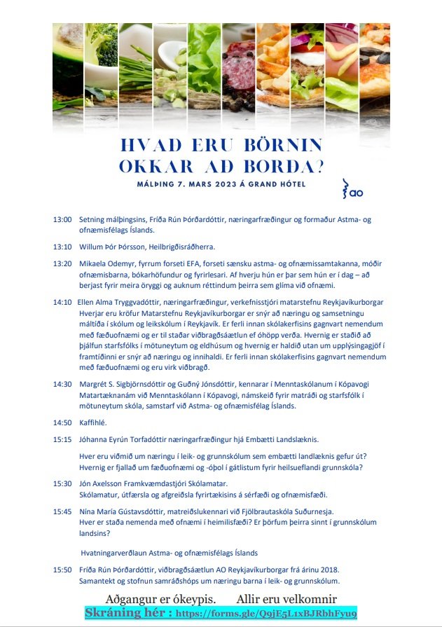 Málþing 7. mars 2023