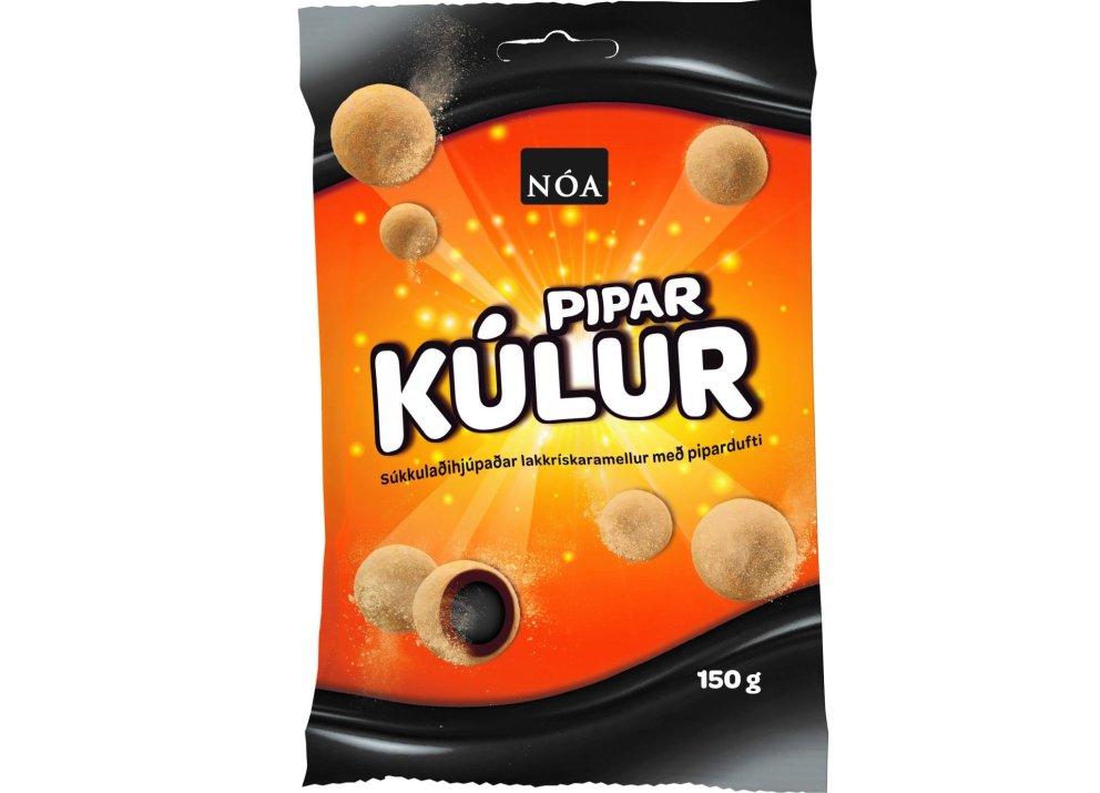 Innköllun á Nóa Piparkúlum-súkkulaðihjúpuðum lakkrískaramellum með pipardufti