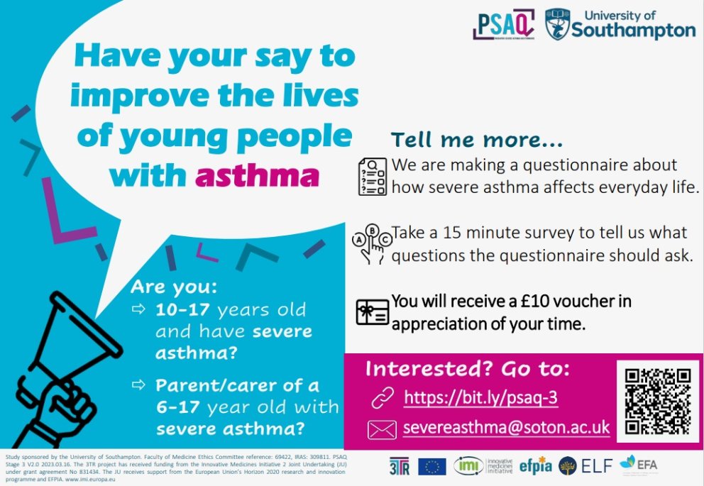 Astmakönnun fyrir ungt fólk 10-17 ára og foreldra barna 6-17 ára
