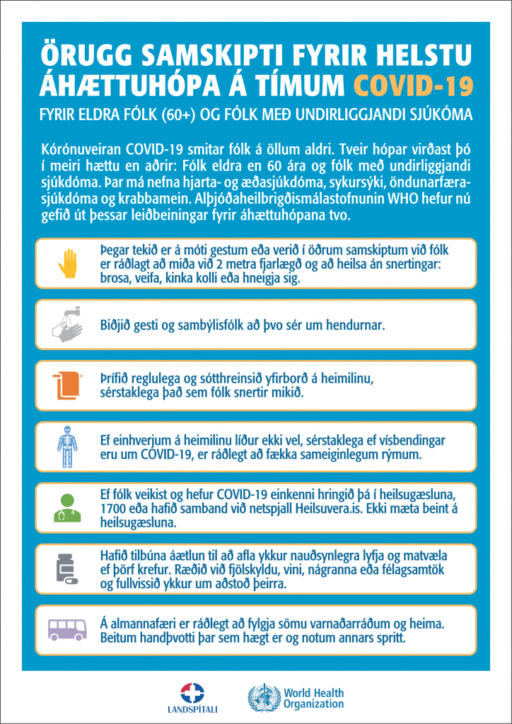 Kóróna-veiran COVID-19 upplýsingar / information / informacja