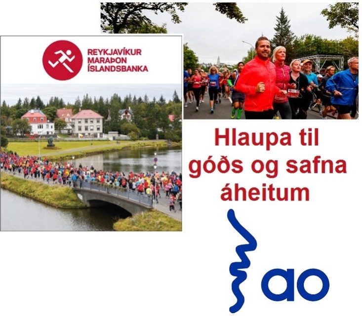 „Ég hleyp fyrir Astma- og ofnæmisfélag Íslands í Reykjavíkurmaraþoni ...