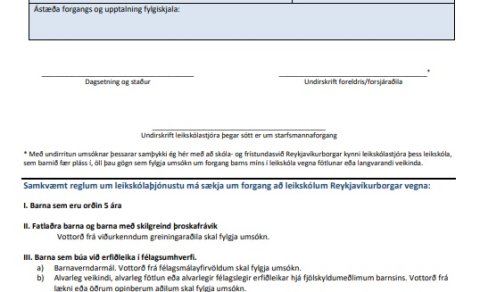 Forgangur í leikskóla vegna bráðaofnæmis