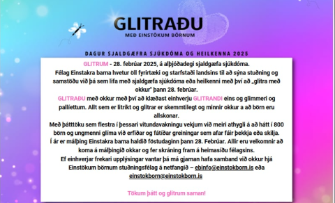 Glitraðu með einstökum börnum