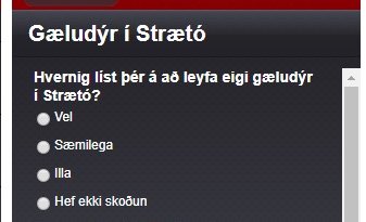 Hvernig líst þér á að leyfa eigi gæludýr í strætó ?