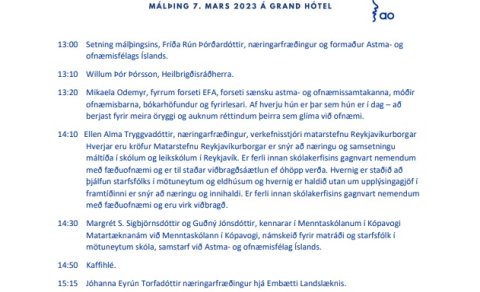 Málþing 7. mars 2023