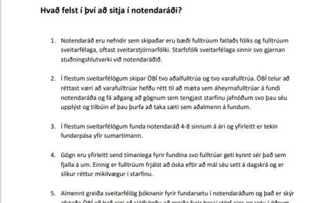 Notendaráð ÖBI vantar fólk í málefnum fatlaðs fólks